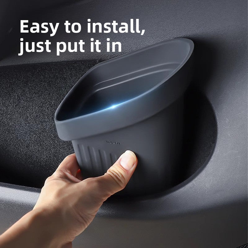 [Aisen] Door Side Organizer Trash Can Leakproof Silicone Storage Bin for Tesla Model 3 Model Y