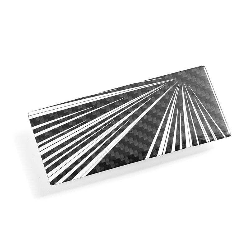 [Aisen] Debut Commemorative Tailgate Emblem Badge for Tesla Model Y Juniper (Real Dry Carbon Fiber, Rear Trunk 1-Piece)