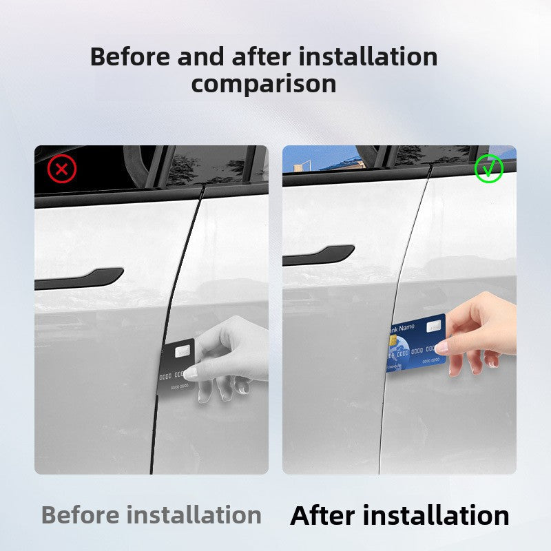 [Aisen] Full Car Noise Reduction Sealing Strip Kit Weatherstripping Rubber Soundproof Seals for Tesla Model Y Model 3 2021-2024 (Premium EPDM Weatherproof Hollow Rubber, Complete Multi-Piece Set)