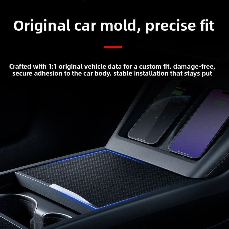[Aisen] Center Console Wrap Cover Central Control Panel Trim for Tesla Model Y Juniper Model 3 Highland ( Anti-Scratch 1-Pack)
