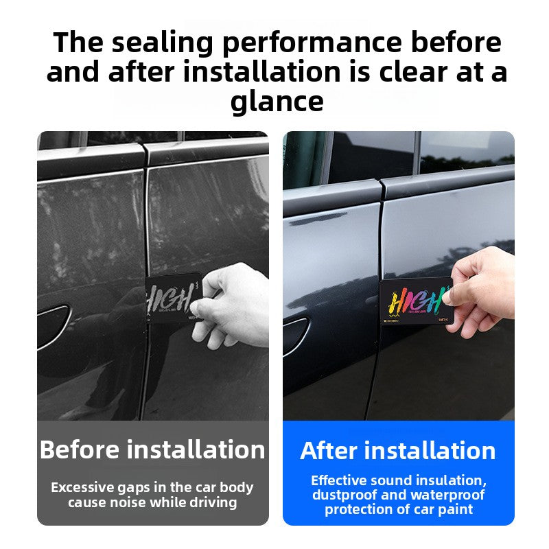[Aisen] Full Car Noise Reduction Sealing Strip Kit Weatherstripping Rubber Soundproof Seals for Tesla Model Y Juniper 2025+ (Premium EPDM Weatherproof Hollow Rubber, Complete Multi-Piece Set)