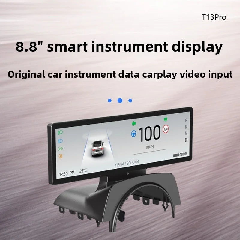[Aisen] for Tesla 2024+ Model 3 Highland Central Control Instrument Panel LCD Dashboard Display Screen Upgrade Digital Cluster Interior Accessory