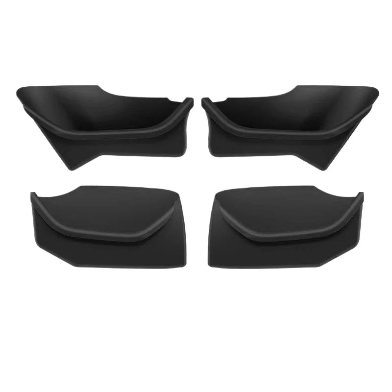 [Aisen] Door Armrest Storage Box Side Door Slot Pocket Organizer for Tesla Model Y  Model 3 2021-2026 (Premium Shockproof Silicone, Waterproof 4-Piece Set)