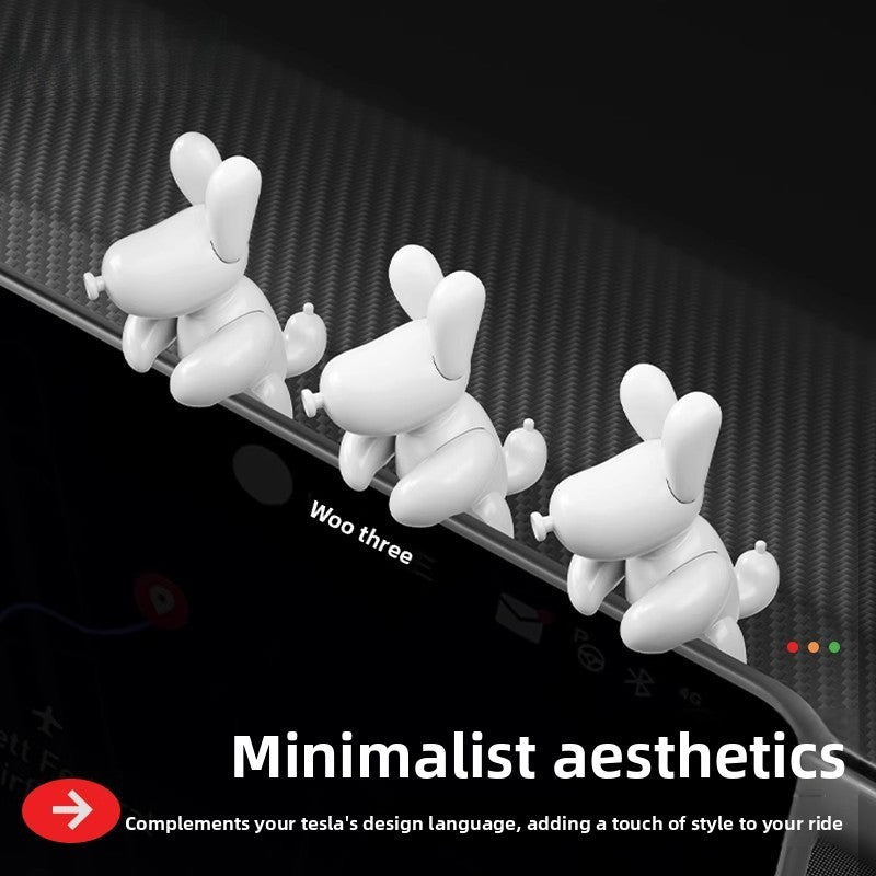[Aisen] Interactive Central Display Companion Cartoon Puppy Screen Border Toy for Tesla Upgraded Cockpit