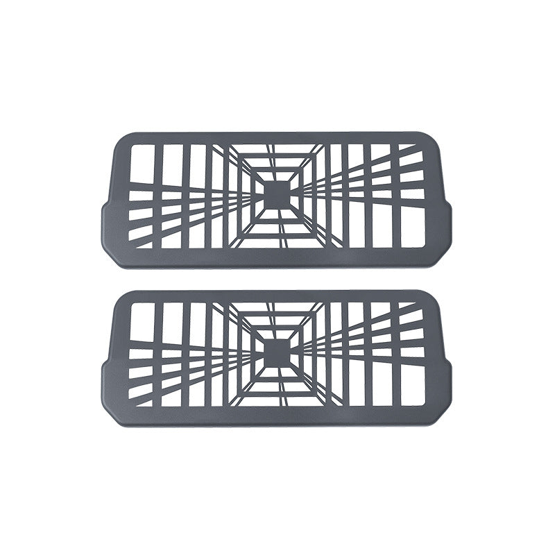 [Aisen] Under Seat Air Vent Cover Mesh Outlet Protector for Tesla Model 3 Highland (Premium High-Density Mesh Polymer, Anti-Clogging 2-Piece Set)