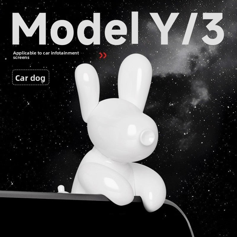 [Aisen] Interactive Central Display Companion Cartoon Puppy Screen Border Toy for Tesla Upgraded Cockpit