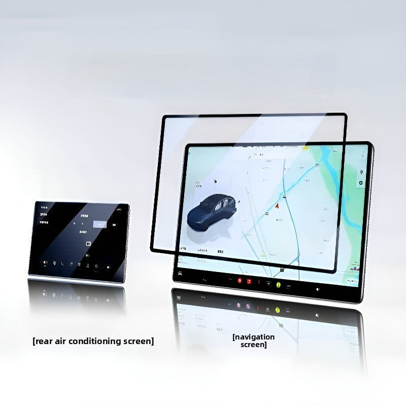 [Aisen] Center Control & Rear Entertainment Screen Protector Kit for Tesla Model Y Juniper YL 2026+ HD Shield (Hardness Tempered Glass 2-Piece Set)