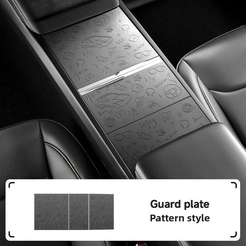 [Aisen] Center Console Wireless Charger Silicone Mat Cover Anti-Slip Charging Pad Dust Protector for Tesla Model Y Juniper Model 3 Highland (Premium Eco-Friendly Liquid Silicone, Electrostatic Matte Black 1PCS)