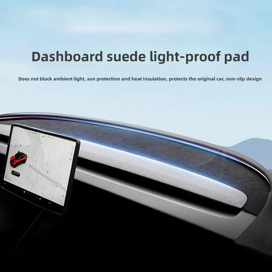 [Aisen] Dashboard Cover Mat for Tesla Model Y Juniper & Model 3 Highland 2024-2026 Premium Suede Sunshade Protector