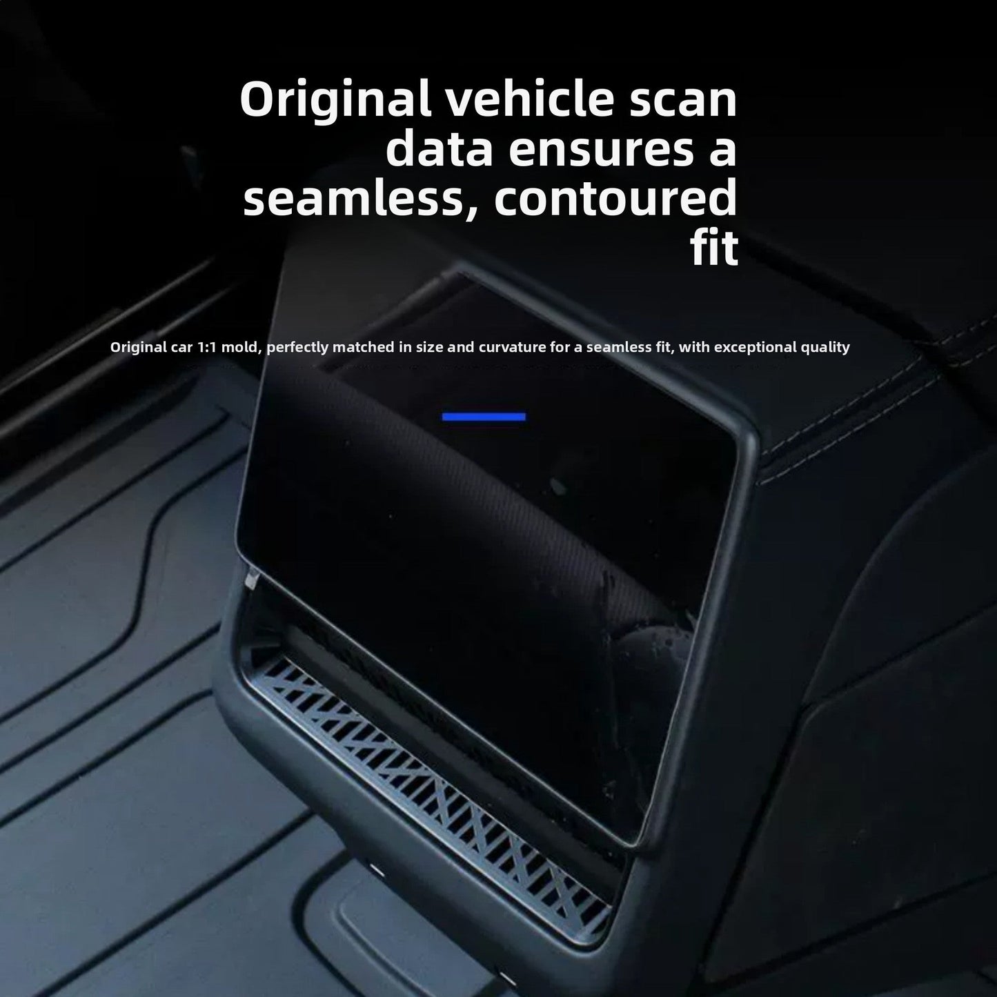 [Aisen] Mesh Rear Air Vent Cover for Tesla Model Y Juniper & Model 3 Highland (Premium Auto-Grade ABS, 1-Pack Anti-Clogging)
