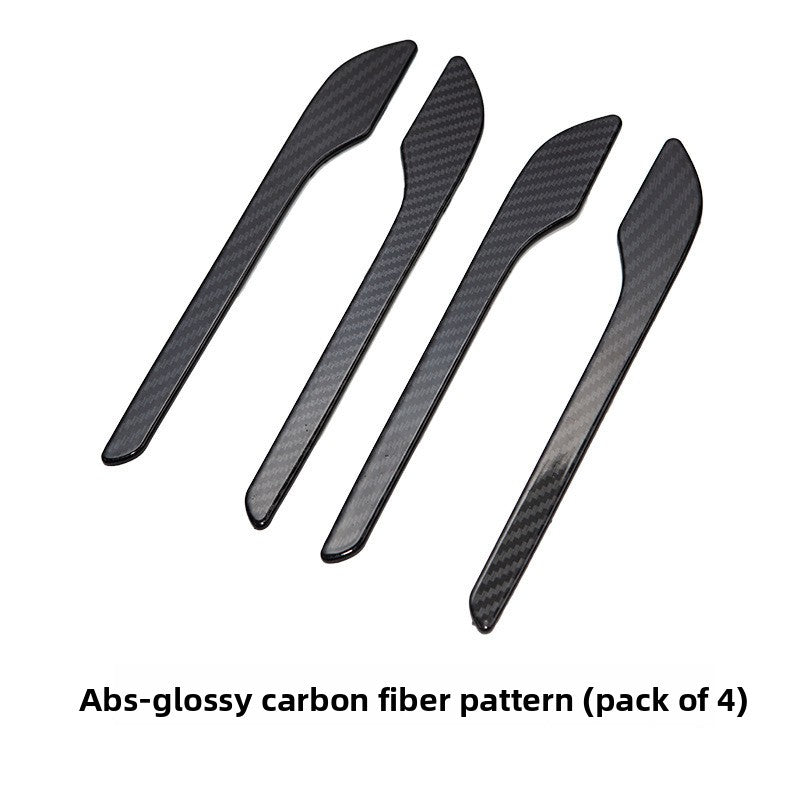 [Aisen] Exterior Door Handle Wrap Cover Stickers Anti-Scratch Protector Film for Tesla Model Y Model 3 (Premium 3D ABS Full Set 4-Pack)