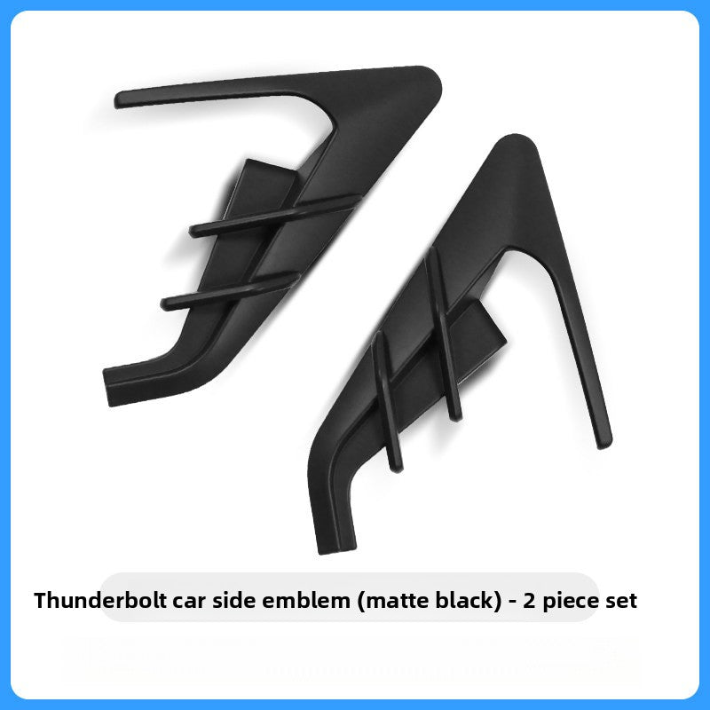 [Aisen] Fender Side Camera Cover Cap Turn Signal Indicator Trim for Tesla Model Y Model 3 2021-2024 (Premium High-Impact ABS, Matte Black 2-Piece Set)