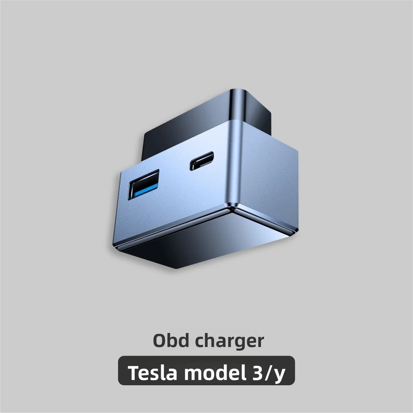 [Aisen] for Tesla Model 3 Model Y OBD Power Adapter Type-C PD Fast Charging Converter Plug Dashboard Charger Expansion Accessory