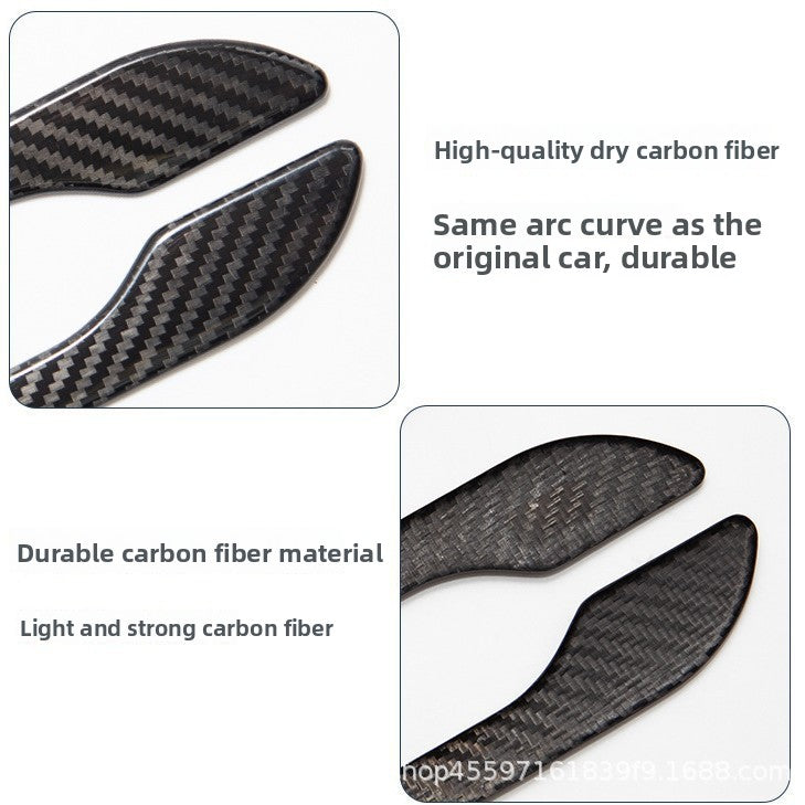 [Aisen] Exterior Door Handle Wrap Cover Stickers Anti-Scratch Protector Film for Tesla Model Y Model 3 (Premium 3D ABS Full Set 4-Pack)