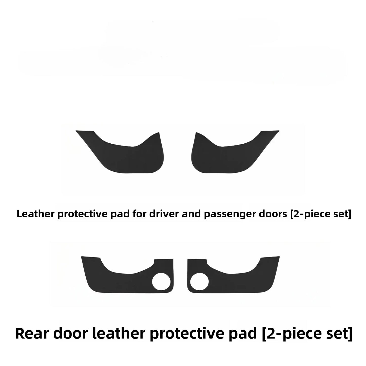 [Aisen] Door Anti-Kick Guard Protection Panel Kit for Tesla Model 3 Highland Model Y Juniper (Premium Alcantara-Texture Suede, 4-Piece Full Set)