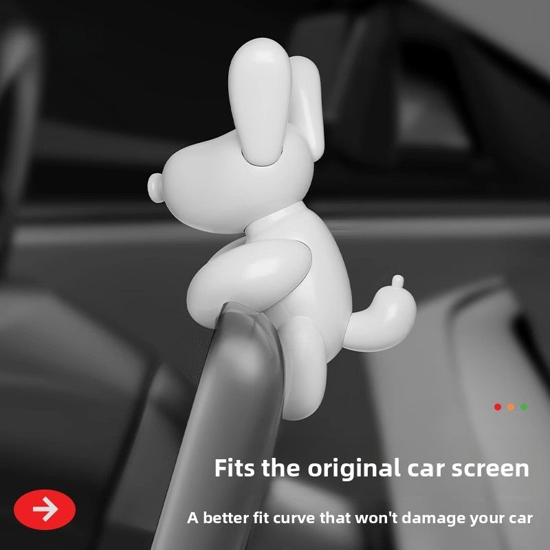 [Aisen] Interactive Central Display Companion Cartoon Puppy Screen Border Toy for Tesla Upgraded Cockpit