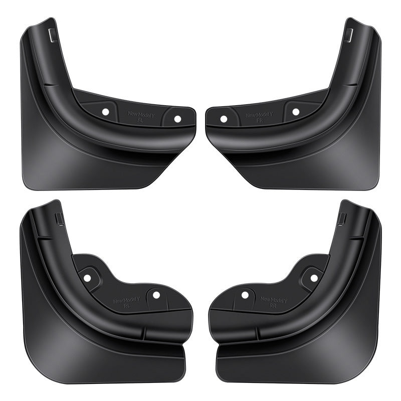 [Aisen] No-Drilling Mud Flaps Splash Guards Kit for Tesla Model 3 Highland Model Y Juniper YL (Premium Flexible TPE, 4-Piece Full Set)