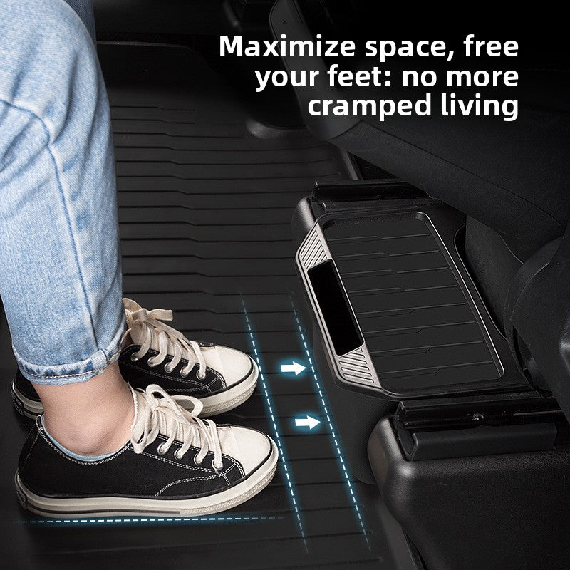 [Aisen] Silicone Under Seat Storage Box & Trash Bin for Tesla Model Y 2021-2024 (Premium Silicone, 1-Pack)