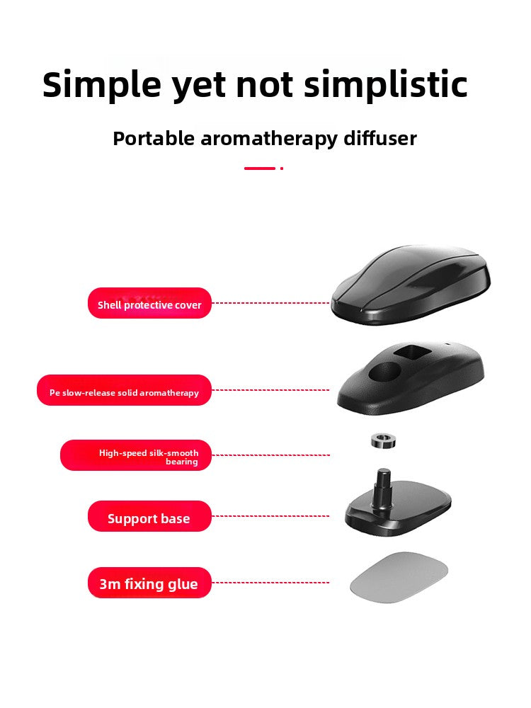 [Aisen] Kinetic Drift Car Aromatherapy Diffuser Ornament Mechanical Dashboard Scent Replica for Tesla All Models Platform
