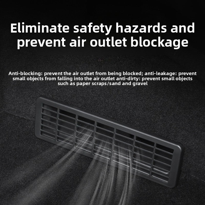 [Aisen] for Tesla Model Y Juniper YL Seat Air Vent Cover Anti-Block Protection Guard ABS Interior Airflow Accessory 2-Piece Set