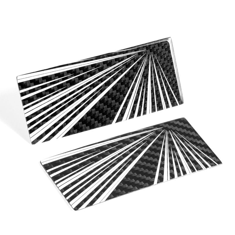 [Aisen] Debut Commemorative Tailgate Emblem Badge for Tesla Model Y Juniper (Real Dry Carbon Fiber, Rear Trunk 1-Piece)