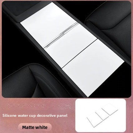 [Aisen] Center Console Static-Cling Anti-Slip Silicone Pad Cover Anti-Scratch Control Panel Protective Mat for Tesla Model 3 Highland & Model Y Juniper