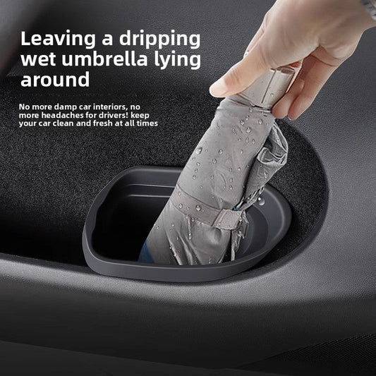 [Aisen] Door Side Organizer Trash Can Leakproof Silicone Storage Bin for Tesla Model 3 Model Y
