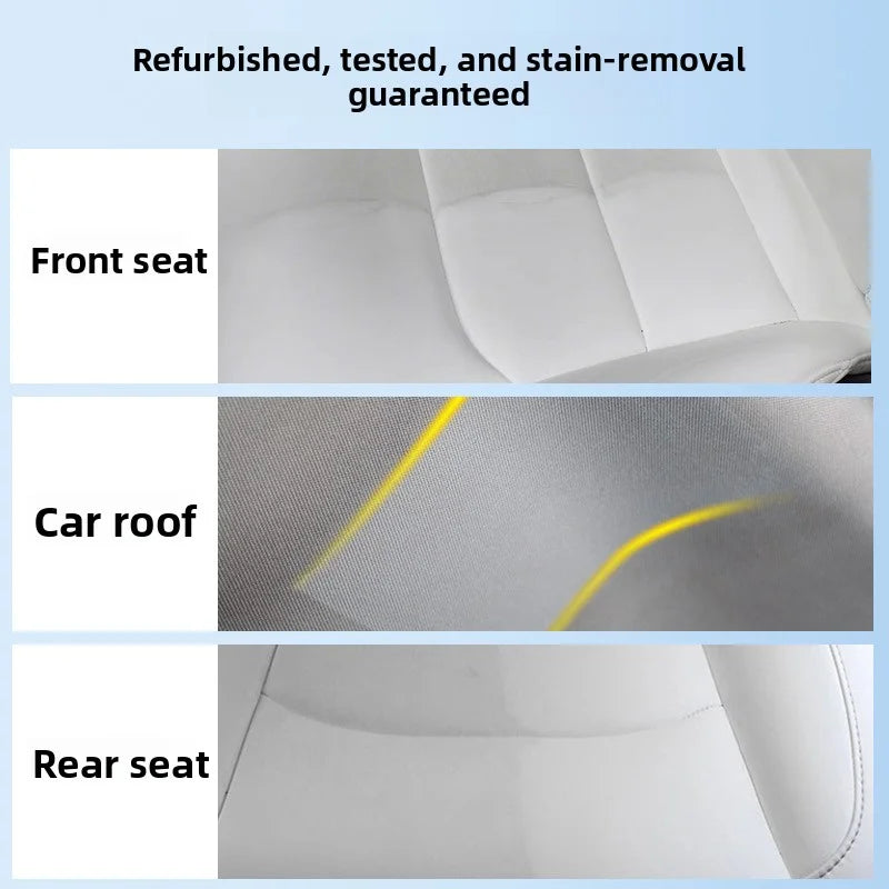 [Aisen] Multifunctional Leather Interior Cleaning Mousse Car Seat Stain Remover for Tesla Model 3 Y S X (Eco-Friendly Neutral Foam, 300ml 1-Pack)