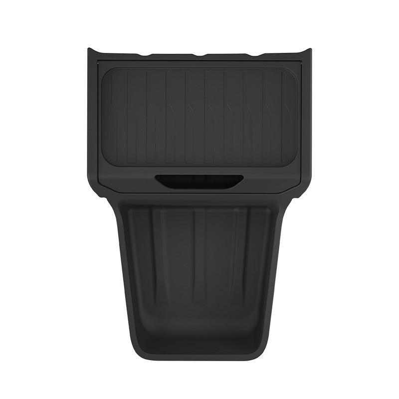 [Aisen] TPE Center Console Lower Organizer Box for Tesla Model Y Standard (Premium Odorless TPE, Heavy-Duty Dual-Slot)