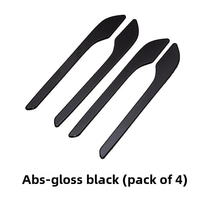 [Aisen] Exterior Door Handle Wrap Cover Stickers Anti-Scratch Protector Film for Tesla Model Y Model 3 (Premium 3D ABS Full Set 4-Pack)