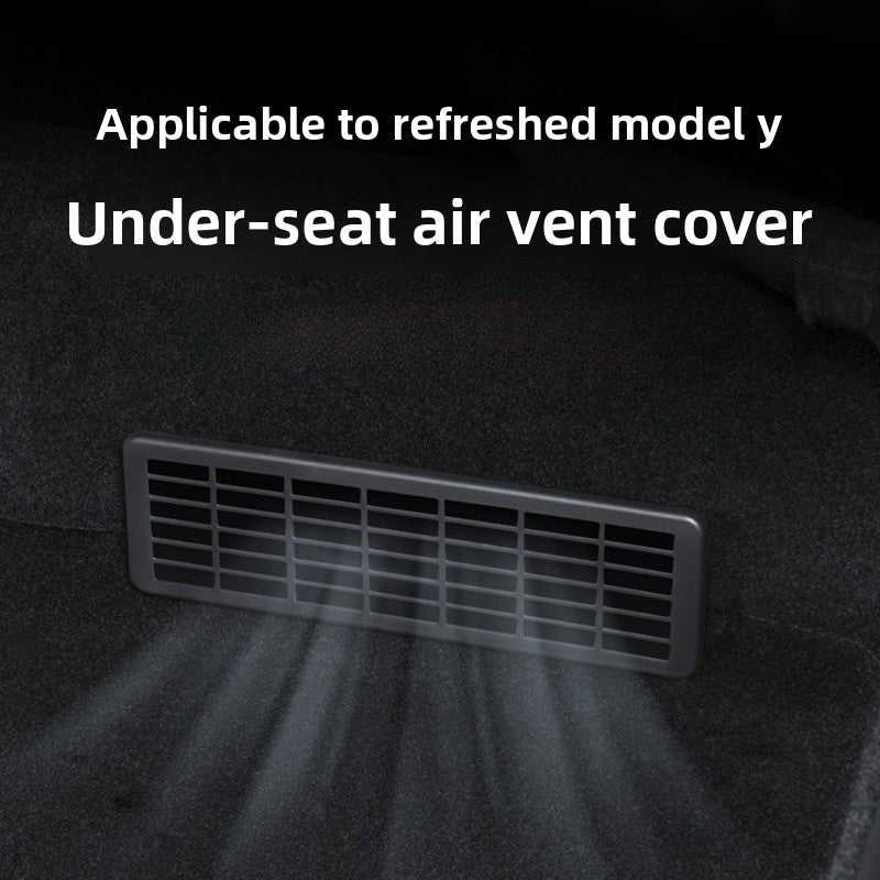 [Aisen] for Tesla Model Y Juniper YL Seat Air Vent Cover Anti-Block Protection Guard ABS Interior Airflow Accessory 2-Piece Set