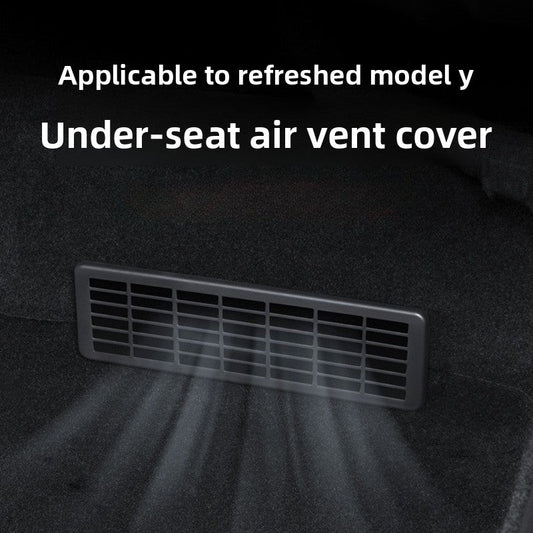 [Aisen] for Tesla Model Y Juniper YL Seat Air Vent Cover Anti-Block Protection Guard ABS Interior Airflow Accessory 2-Piece Set
