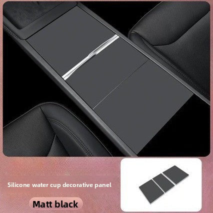 [Aisen] Center Console Static-Cling Anti-Slip Silicone Pad Cover Anti-Scratch Control Panel Protective Mat for Tesla Model 3 Highland & Model Y Juniper