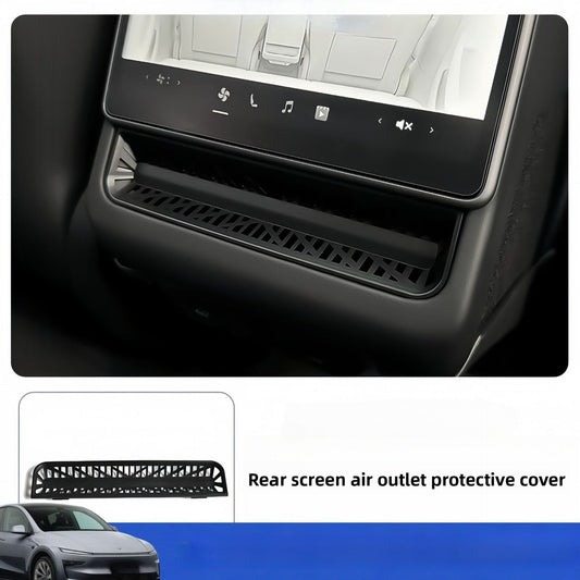 [Aisen] Mesh Rear Air Vent Cover for Tesla Model Y Juniper & Model 3 Highland (Premium Auto-Grade ABS, 1-Pack Anti-Clogging)