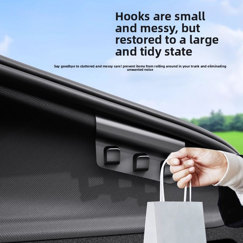 [Aisen] Heavy-Duty Rear Trunk Hanger Hook for Tesla Model Y 2021-2026 (Premium Anti-Scratch ABS, 1-Pack Cargo Holders)