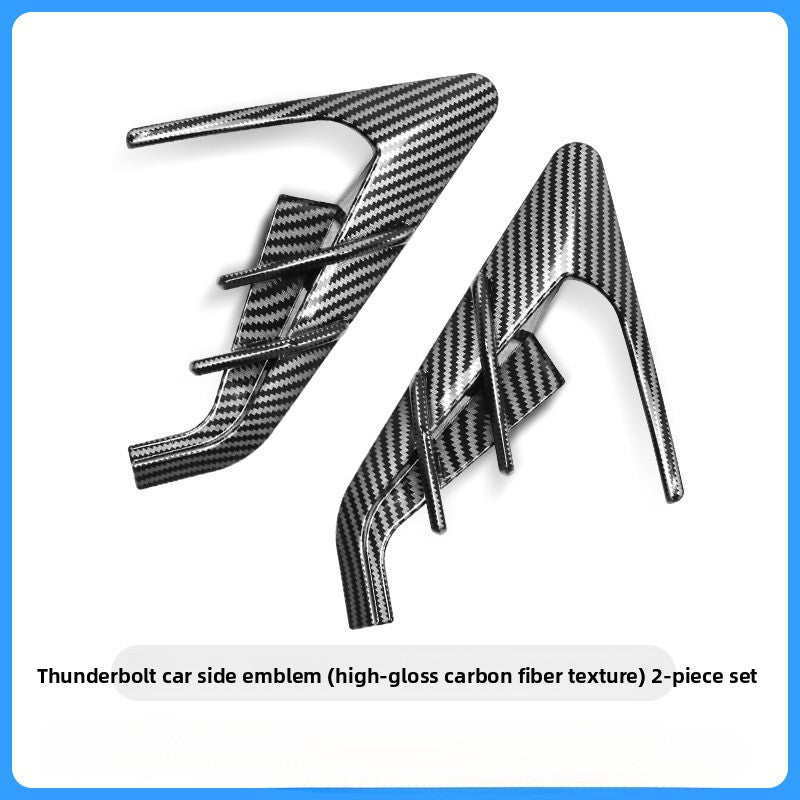 [Aisen] Fender Side Camera Cover Cap Turn Signal Indicator Trim for Tesla Model Y Model 3 2021-2024 (Premium High-Impact ABS, Matte Black 2-Piece Set)