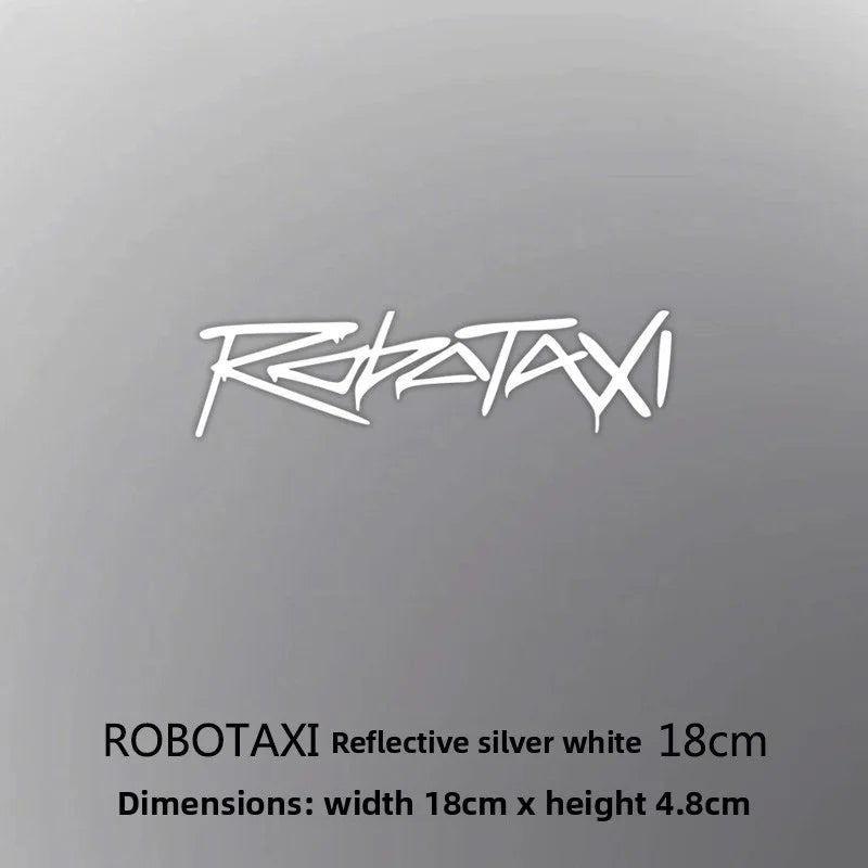 [Aisen] Triangular Window Decal Cover Body Exterior Trim Sticker for Tesla Robotaxi Cybercab