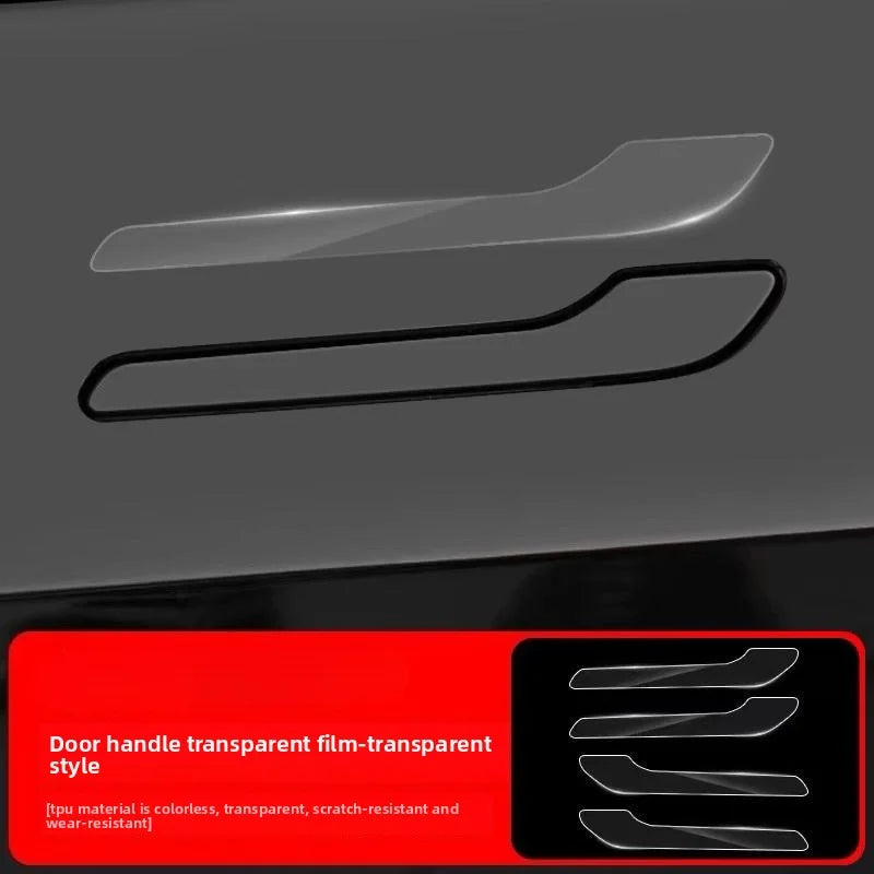 [Aisen] for Tesla Model Y 2021-2026 Door Handle Bowl Protective Film Scratch Resistant TPU Paint Protection Sticker Exterior Anti-Scratch Accessory