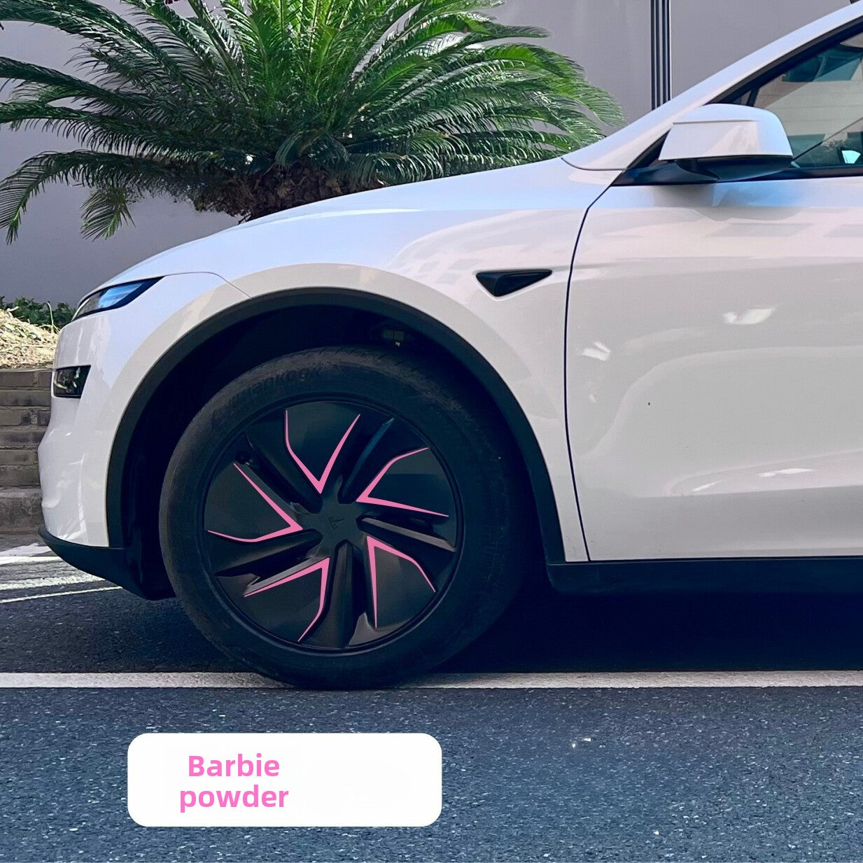 [Aisen] 19-Inch Wheel Rim Decal Wrap Vinyl Sticker Aero Wheel Hub Overlay Protect Trim for Tesla Model Y Juniper ( 20PCS 4-Wheel Complete Set)