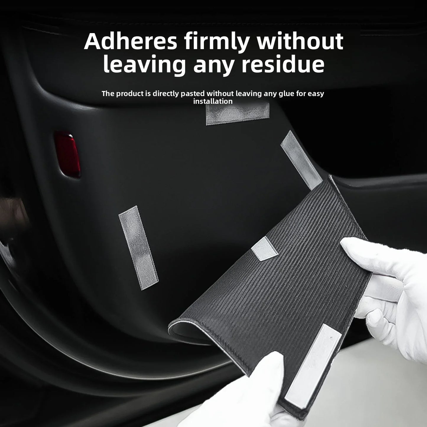 [Aisen] Door Anti-Kick Guard Protection Panel Kit for Tesla Model 3 Highland Model Y Juniper (Premium Alcantara-Texture Suede, 4-Piece Full Set)