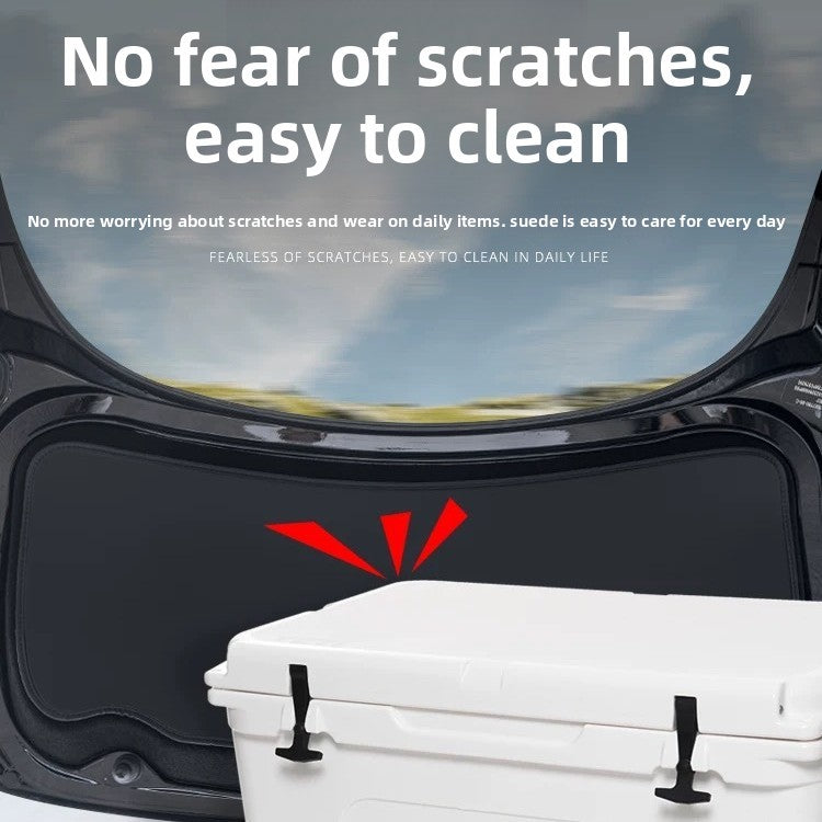[Aisen] Rear Trunk Tailgate Protector for Tesla Model 3 Highland & Model Y Juniper (Premium Anti-Scratch TPE Cargo Liner Pad, Matte Black)