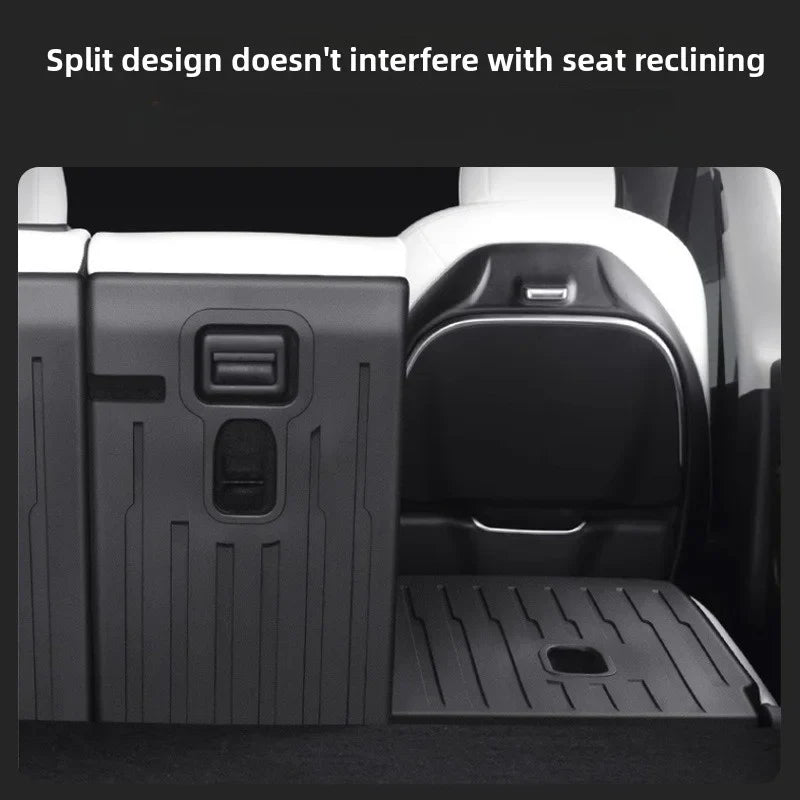 [Aisen] for Tesla New Model Y Juniper 2025+ Rear Seat Back Scratch Protection Pad TPE Leather Anti-Kick Seat Protector Interior Accessory