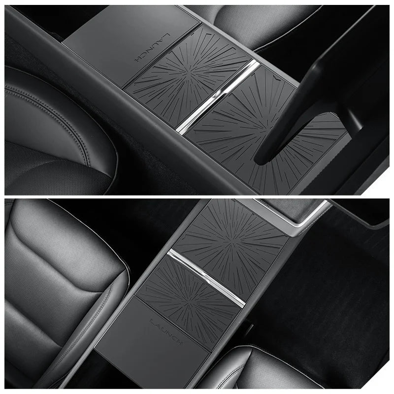 [Aisen] Silicone Wireless Charger Pad Mat for Tesla Model 3 Highland 2024+ & Model Y Juniper 2025+(Premium Silicone, Anti-Slip)