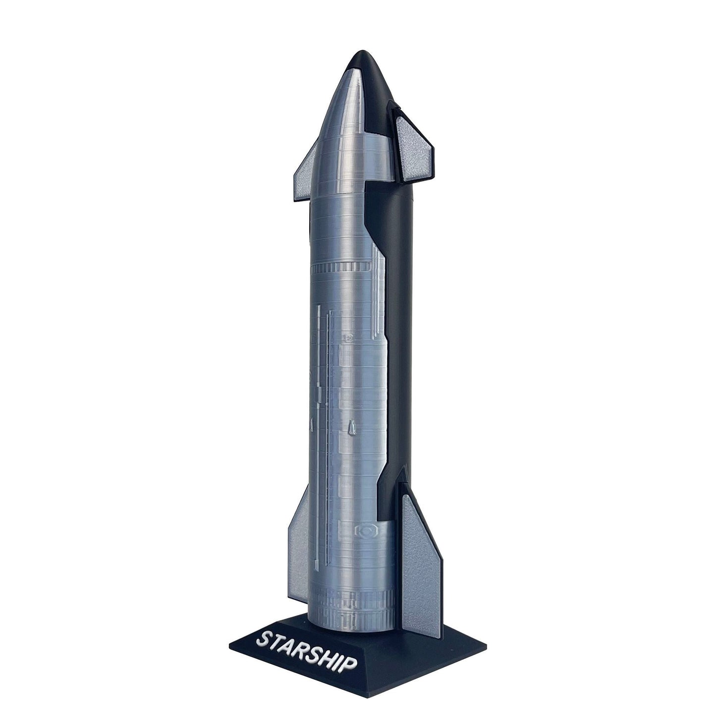 [Aisen] SpaceX Starship 3D Printed Rocket Model Desktop Ornament Handmade PLA Tech Decor Geek Gift for Men
