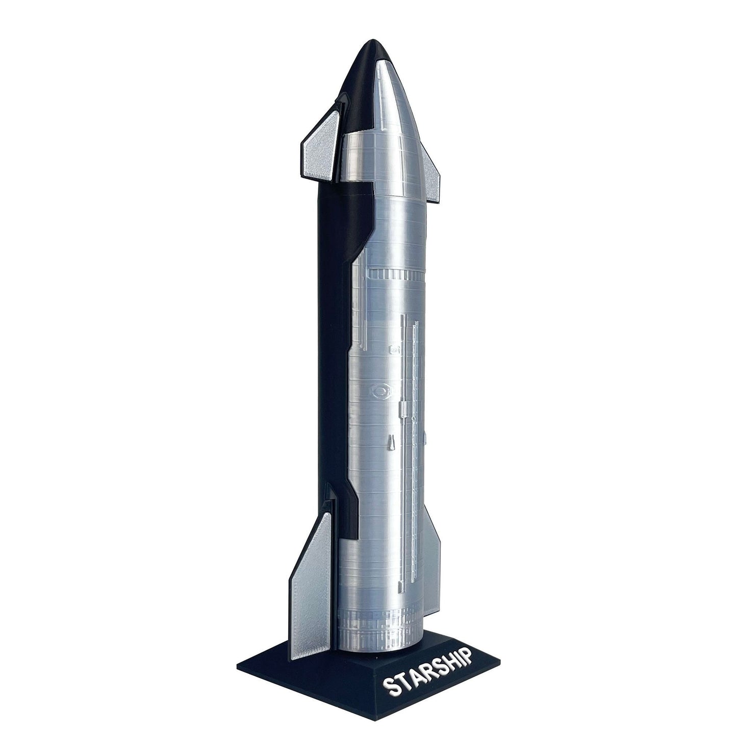 [Aisen] SpaceX Starship 3D Printed Rocket Model Desktop Ornament Handmade PLA Tech Decor Geek Gift for Men