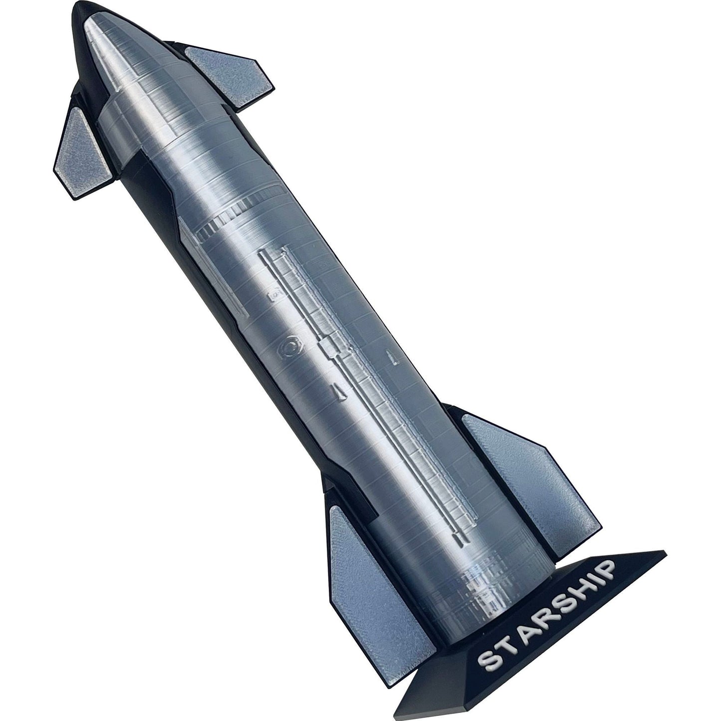 [Aisen] SpaceX Starship 3D Printed Rocket Model Desktop Ornament Handmade PLA Tech Decor Geek Gift for Men