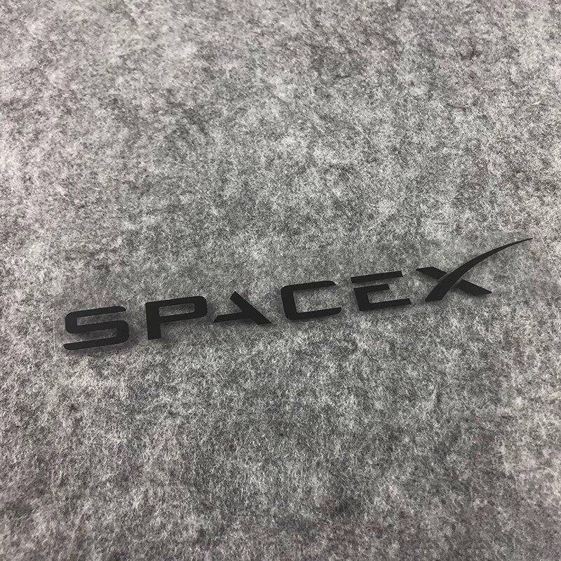 [Aisen] SpaceX Logo Car Decal Sticker Window Tailgate Graphic for Tesla Model 3 Model Y Model S Model X