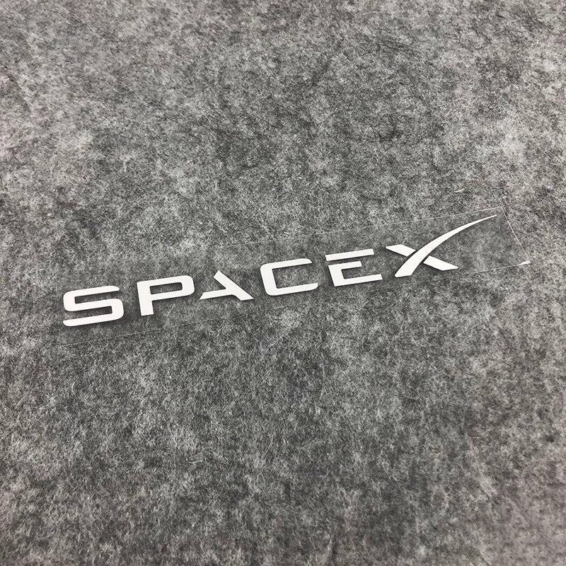 [Aisen] SpaceX Logo Car Decal Sticker Window Tailgate Graphic for Tesla Model 3 Model Y Model S Model X