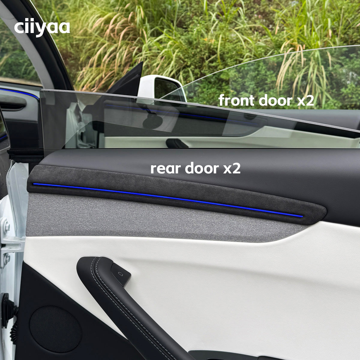 Alcantara Door Trim for Tesla Model Y Juniper 25+ / Standard 26+