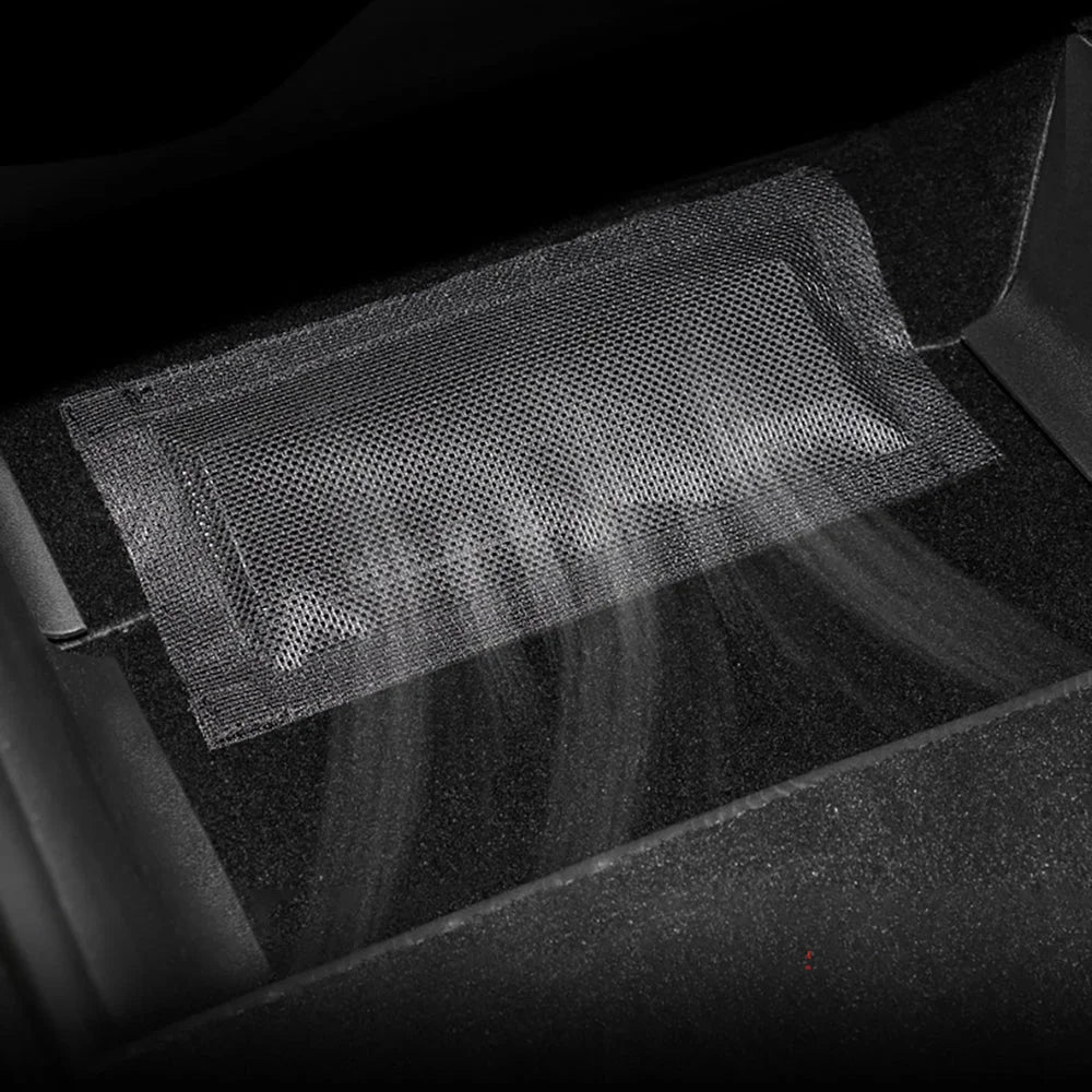 [Aisen] Under Seat Air Vent Cover Mesh Outlet Protector for Tesla Model Y Model 3 (Premium High-Density Mesh Polymer, Anti-Clogging 2-Piece Set)